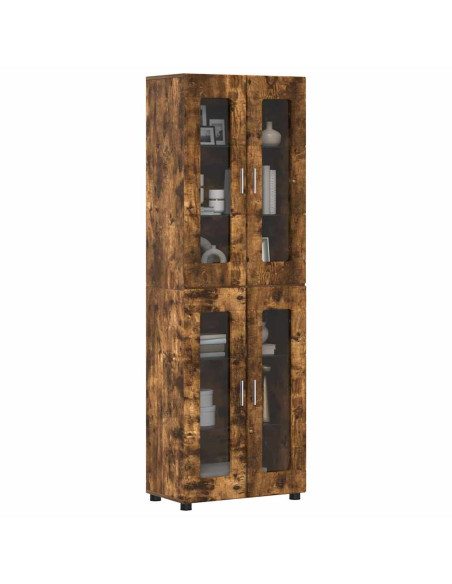 Credenza Rovere fumé 60 x 35 x 182 cm Legno multistrato