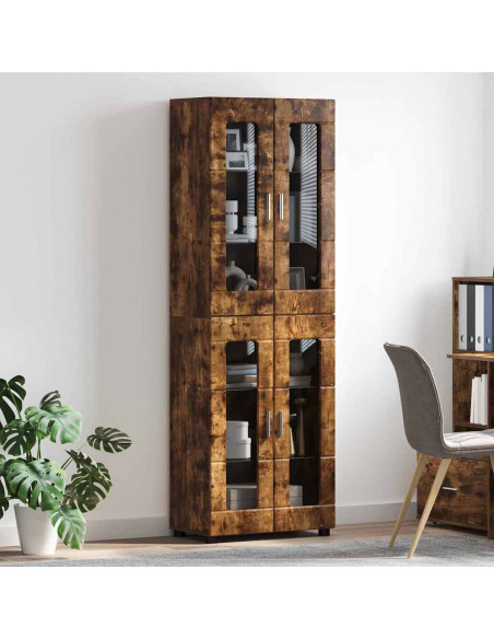 Credenza Rovere fumé 60 x 35 x 182 cm Legno multistrato