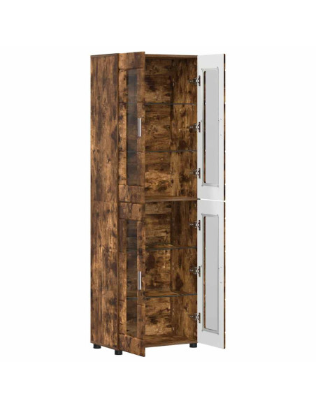Credenza Rovere fumé 60 x 35 x 182 cm Legno multistrato