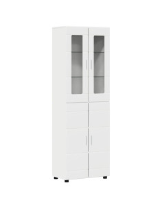 Credenza con porta Bianco 60 x 35 x 182 cm Legno multistrato 2