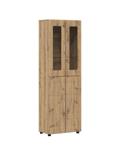 Credenza Rovere artigianale 60 x 35 x 182 cm Legno multistrato 2