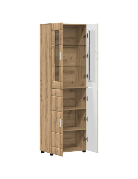 Credenza Rovere artigianale 60 x 35 x 182 cm Legno multistrato