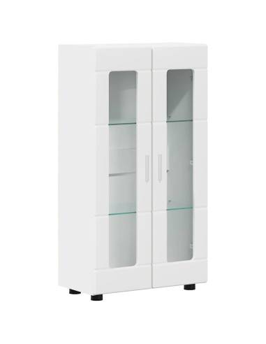 Credenza con porta Bianco 55,5 x 29 x 103 cm Legno multistrato
