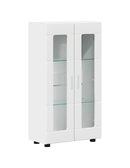 Credenza con porta Bianco 55,5 x 29 x 103 cm Legno multistrato