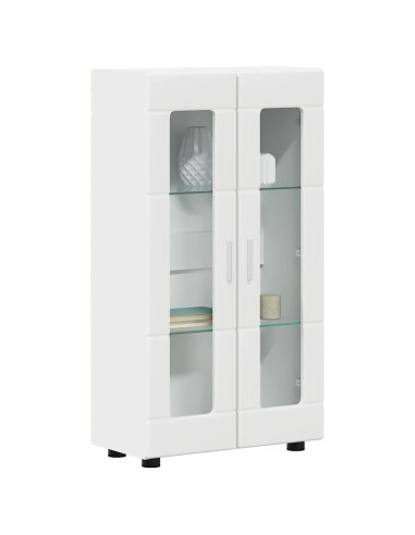 Credenza con porta Bianco 55,5 x 29 x 103 cm Legno multistrato