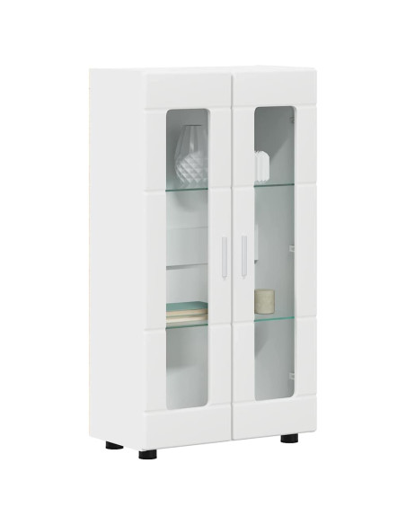 Credenza con porta Bianco 55,5 x 29 x 103 cm Legno multistrato