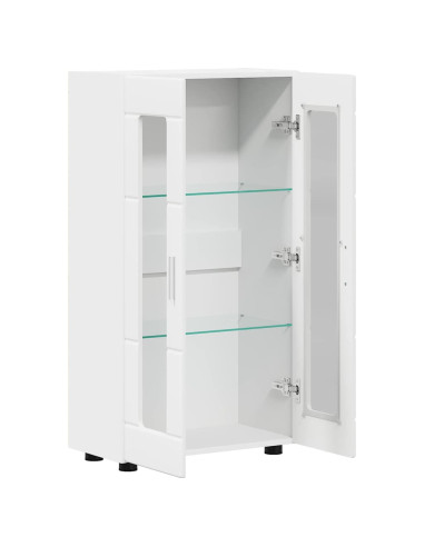 Credenza con porta Bianco 55,5 x 29 x 103 cm Legno multistrato