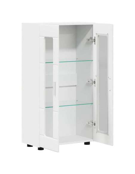 Credenza con porta Bianco 55,5 x 29 x 103 cm Legno multistrato