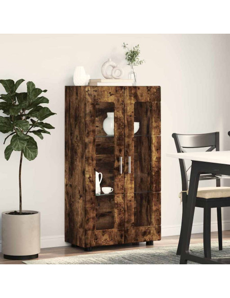Credenza Rovere fumé 55,5 x 29 x 103 cm Legno multistrato