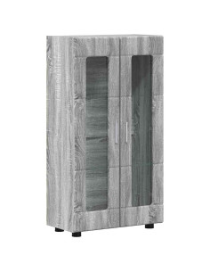 Credenza Grigio Sonoma 55,5 x 29 x 103 cm Legno multistrato 2