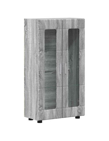 Credenza Grigio Sonoma 55,5 x 29 x 103 cm Legno multistrato