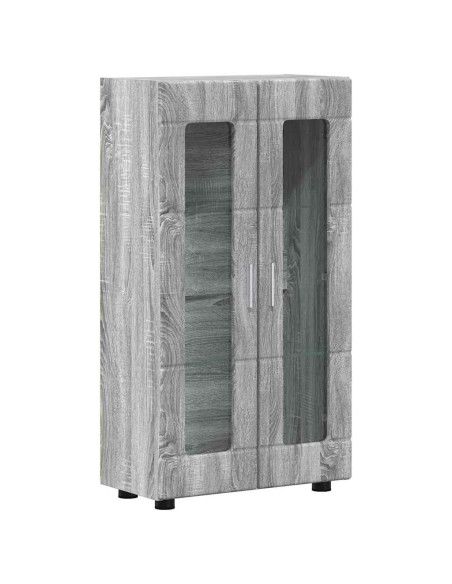 Credenza Grigio Sonoma 55,5 x 29 x 103 cm Legno multistrato