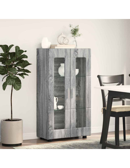 Credenza Grigio Sonoma 55,5 x 29 x 103 cm Legno multistrato