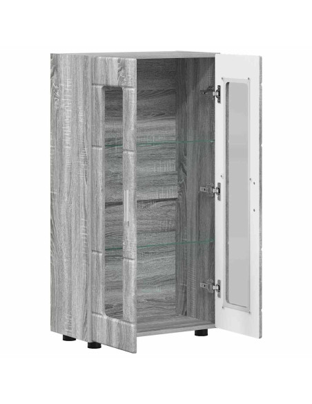 Credenza Grigio Sonoma 55,5 x 29 x 103 cm Legno multistrato