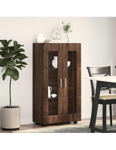 Credenza Rovere Marrone 55,5 x 29 x 103 cm Legno multistrato