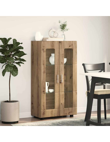 Credenza con lo scaffale Rovere artigianale 55,5 x 29 x 103 cm