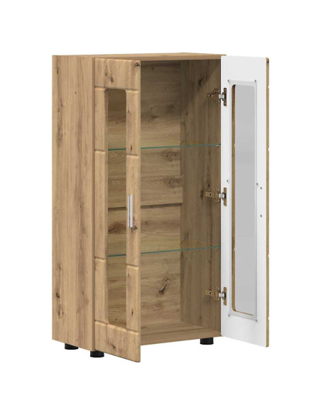 Credenza con lo scaffale Rovere artigianale 55,5 x 29 x 103 cm