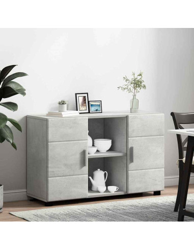 Credenza con porta FLORIN Grigio cemento 88,5 x 30,5 x 55,5 cm