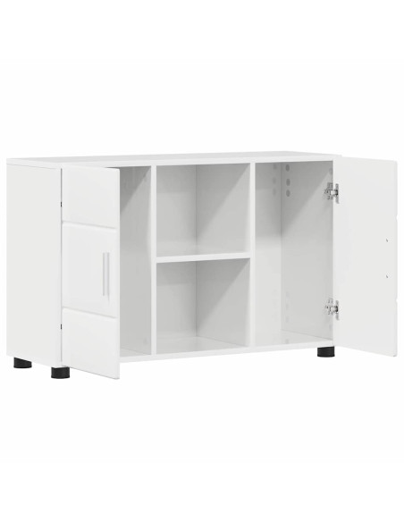 Credenza Bianco Lucido 88,5 x 30,5 x 55,5 cm Legno multistrato
