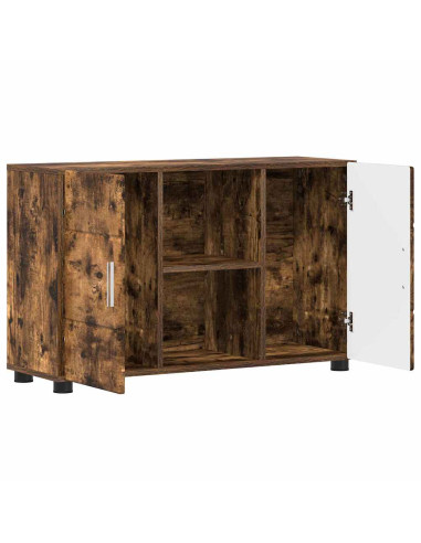 Credenza Rovere fumé 88,5 x 30,5 x 55,5 cm Legno multistrato