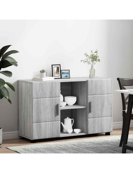 Credenza Grigio Sonoma 88,5 x 30,5 x 55,5 cm Legno multistrato