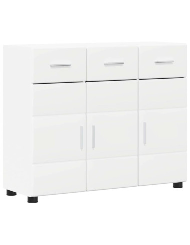 Credenza con porta Bianco 88,5 x 30,5 x 73 cm Legno multistrato