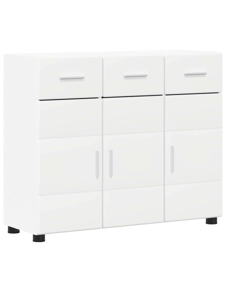 Credenza con porta Bianco 88,5 x 30,5 x 73 cm Legno multistrato