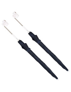 Ombrello con morsetto 2 pcs Blu navy Ø 105 x 86 cm