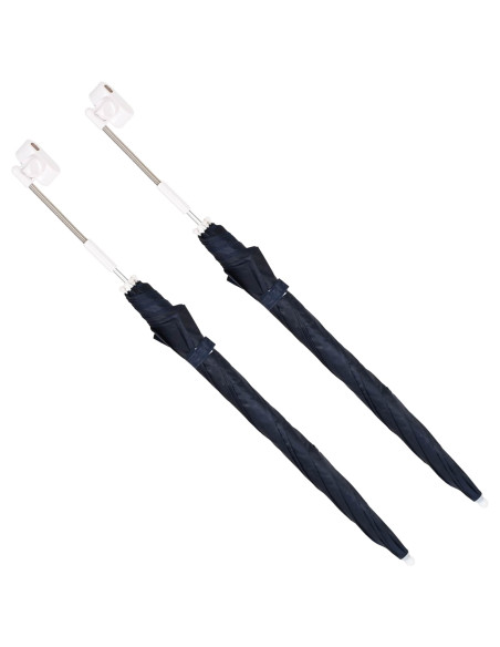 Ombrello con morsetto 2 pcs Blu navy Ø 105 x 86 cm