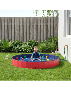 Piscina per bambini Rosso Ø300 x 38 cm