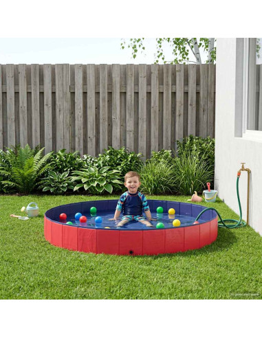 Piscina per bambini Rosso Ø300 x 38 cm