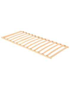 Base a doghe Marrone 90 x 190 cm Legno massello di faggio