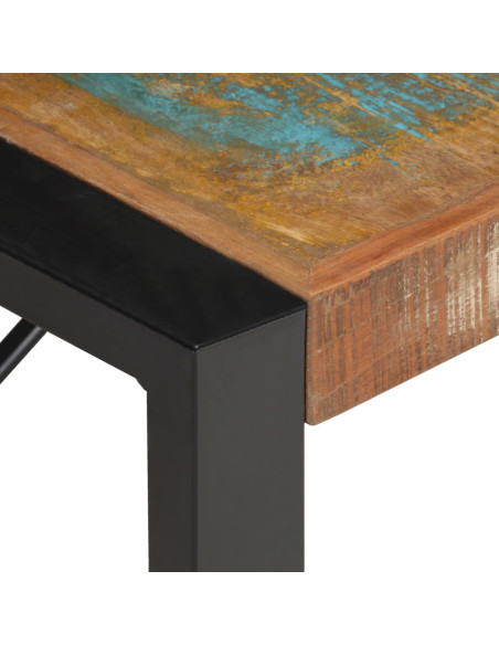 Tavolino da Salotto 140x70x40 cm in Legno Massello di Recupero