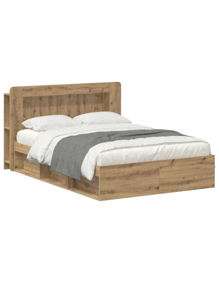 Telaio del letto con storage Rovere Artigianale 135 x 190 cm