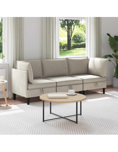 Set di mobili per il soggiorno 3 pcs Avena Tessuto