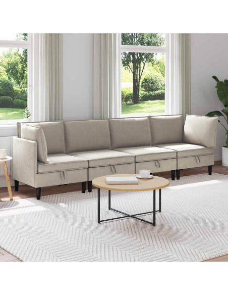 Set di mobili per il soggiorno 4 pcs Avena Tessuto