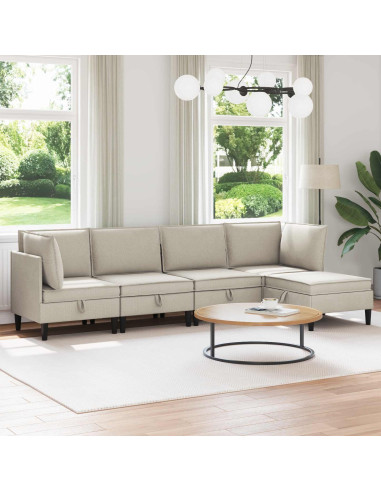 Set di mobili per il soggiorno 5 pcs Avena Tessuto