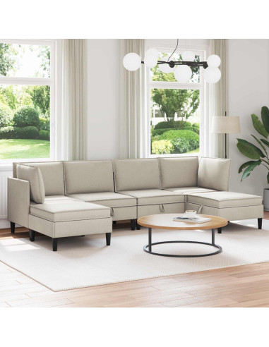 Set di mobili per il soggiorno 6 pcs Avena Tessuto