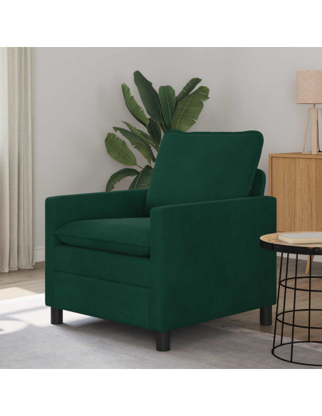 Divano Verde Scuro 76 x 81 x 87,5 cm Velluto