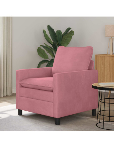 Divano Rosa 76 x 81 x 87,5 cm Velluto