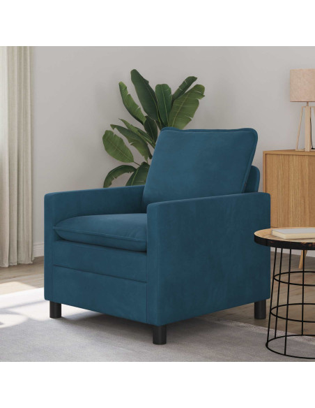 Divano Blu 76 x 81 x 87,5 cm Velluto