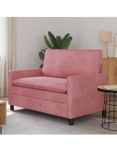 Divano Rosa 126 x 81 x 87,5 cm Velluto