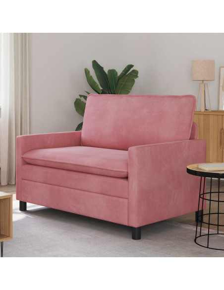 Divano Rosa 126 x 81 x 87,5 cm Velluto