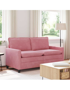 Divano Rosa 156 x 81 x 87,5 cm Velluto
