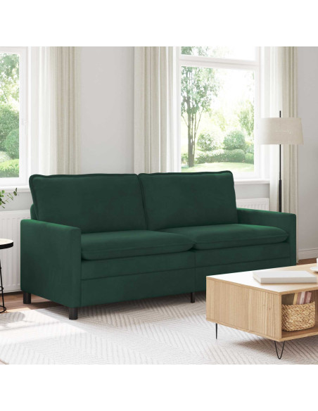 Divano Verde Scuro 196 x 81 x 87,5 cm Velluto