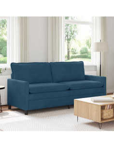 Divano Blu 196 x 81 x 87,5 cm Velluto