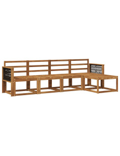 Set di divani da esterno 5 pcs Naturale