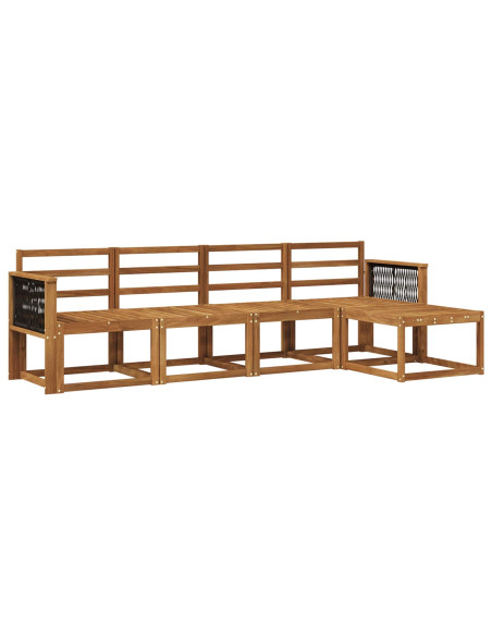 Set di divani da esterno 5 pcs Naturale