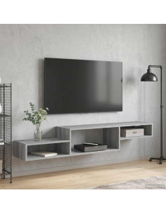 Mobile TV da Parete A parete Sonoma grigio 150 x 28 x 26 cm