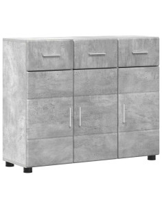 Credenza con porta FLORIN Grigio cemento 88,5 x 30,5 x 73 cm 2